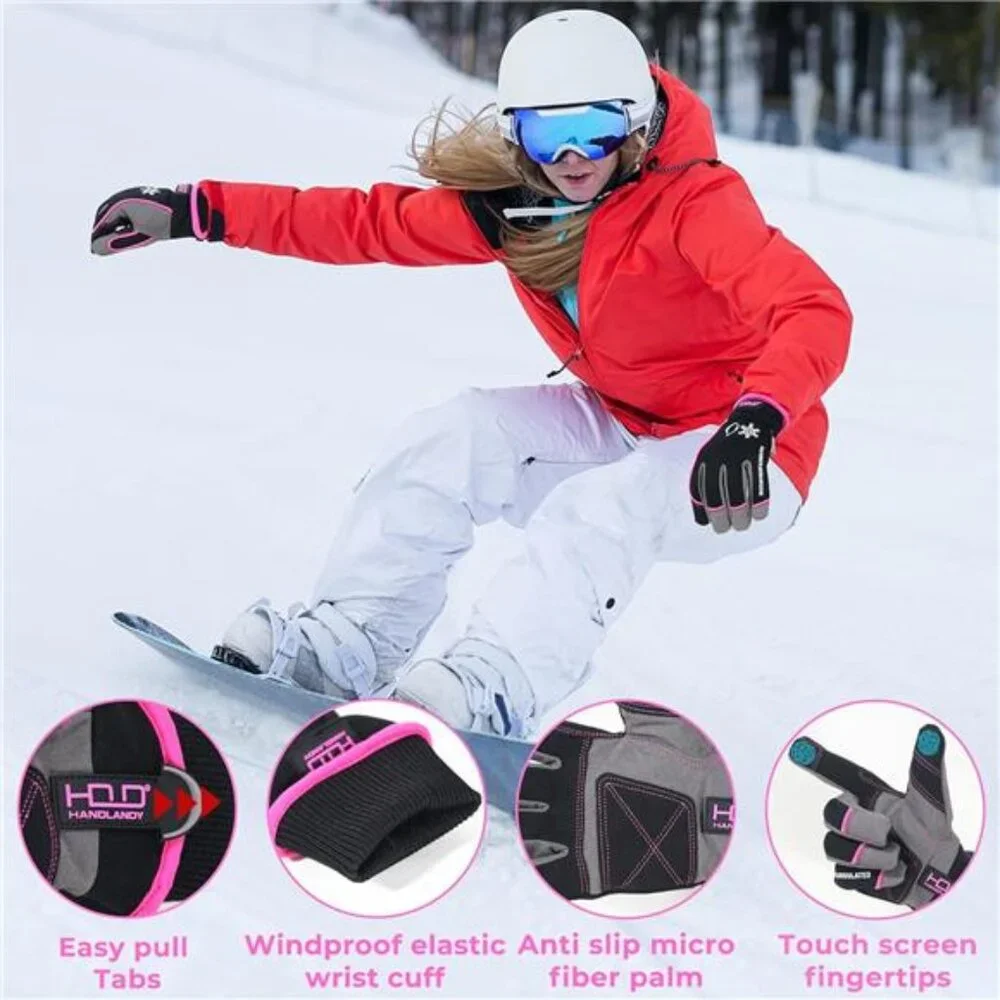 Women's Waterproof Insulated Work Gloves 3M Thinsulate Thermal Winter Gloves